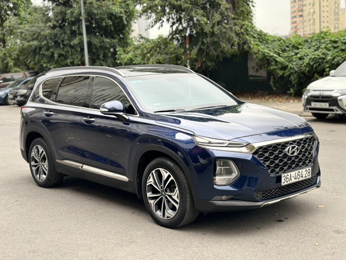 Huyndai Santafe 2.2 Premium 2019 xanh.